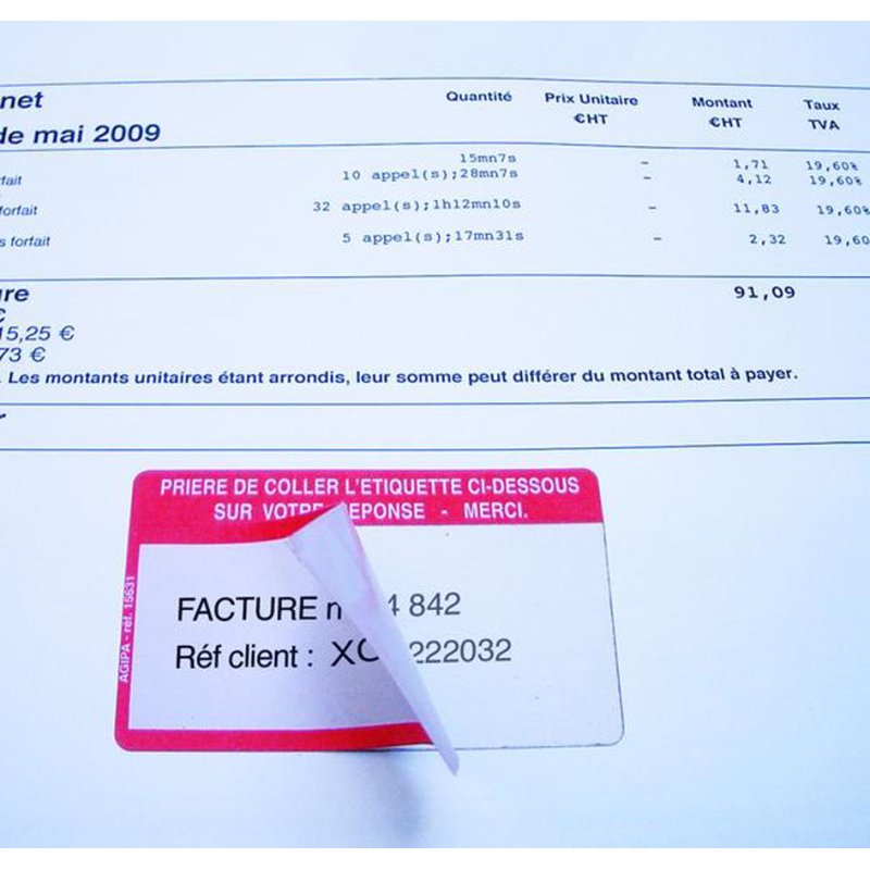 agipa étiquettes À mémoriser références, 59×36 mm, adhésif permanent, 500 pcs